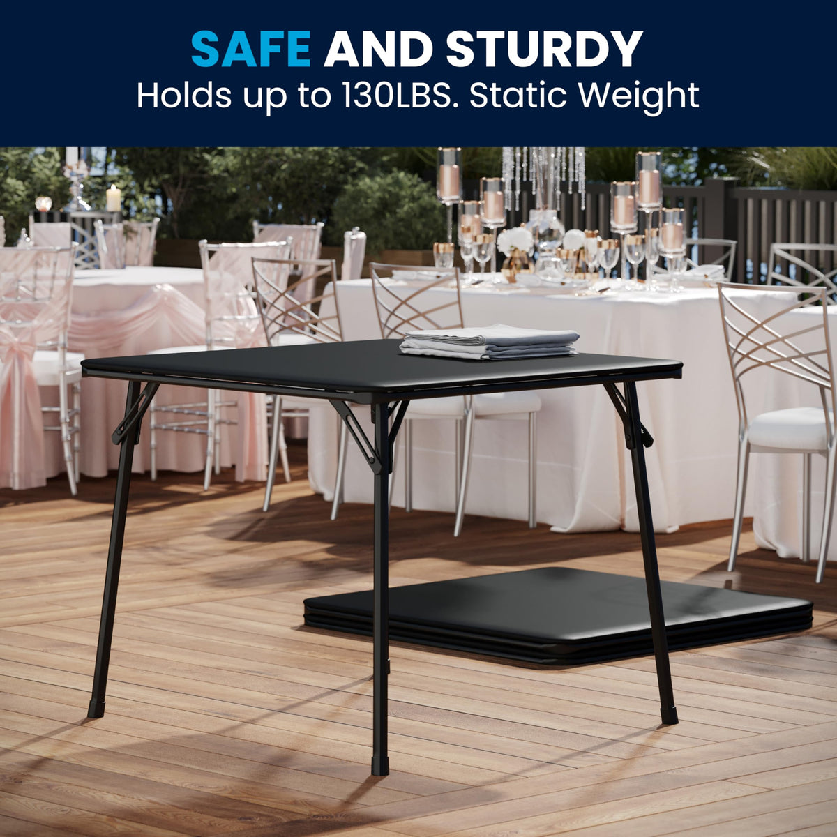 Flash Furniture Madelyn durable black finish suitable for various spaces