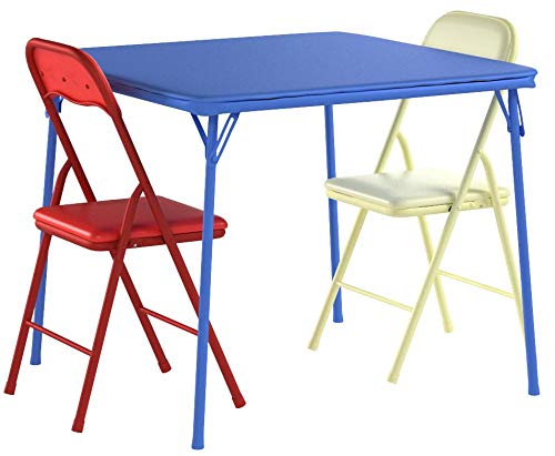 Flash Furniture Mindy Kids multicolor table and chairs set brightens learning spaces.