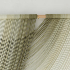 Flber wooden rod mounting makes installation easy and keeps drape elegant.