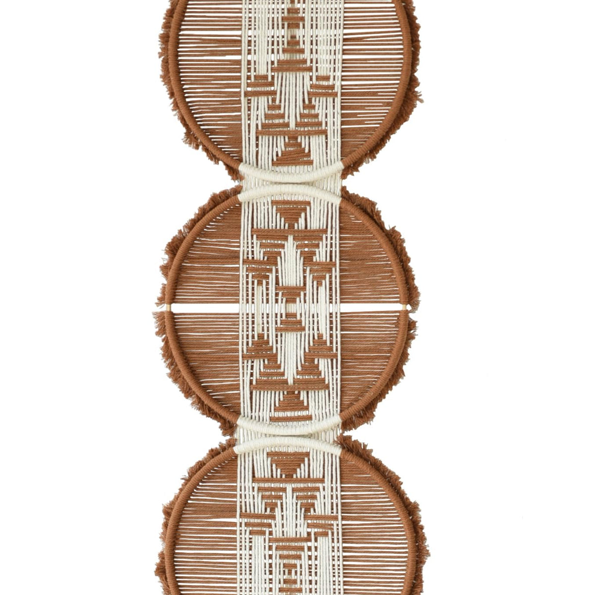 Flber vintage-inspired macrame studio piece offers unique artisan character.