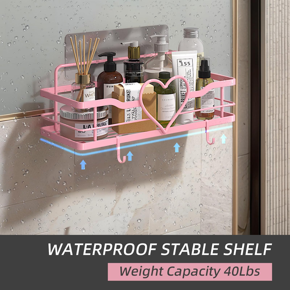 FLCITY sweet heart shelves add charming storage for dorms and kitchens.