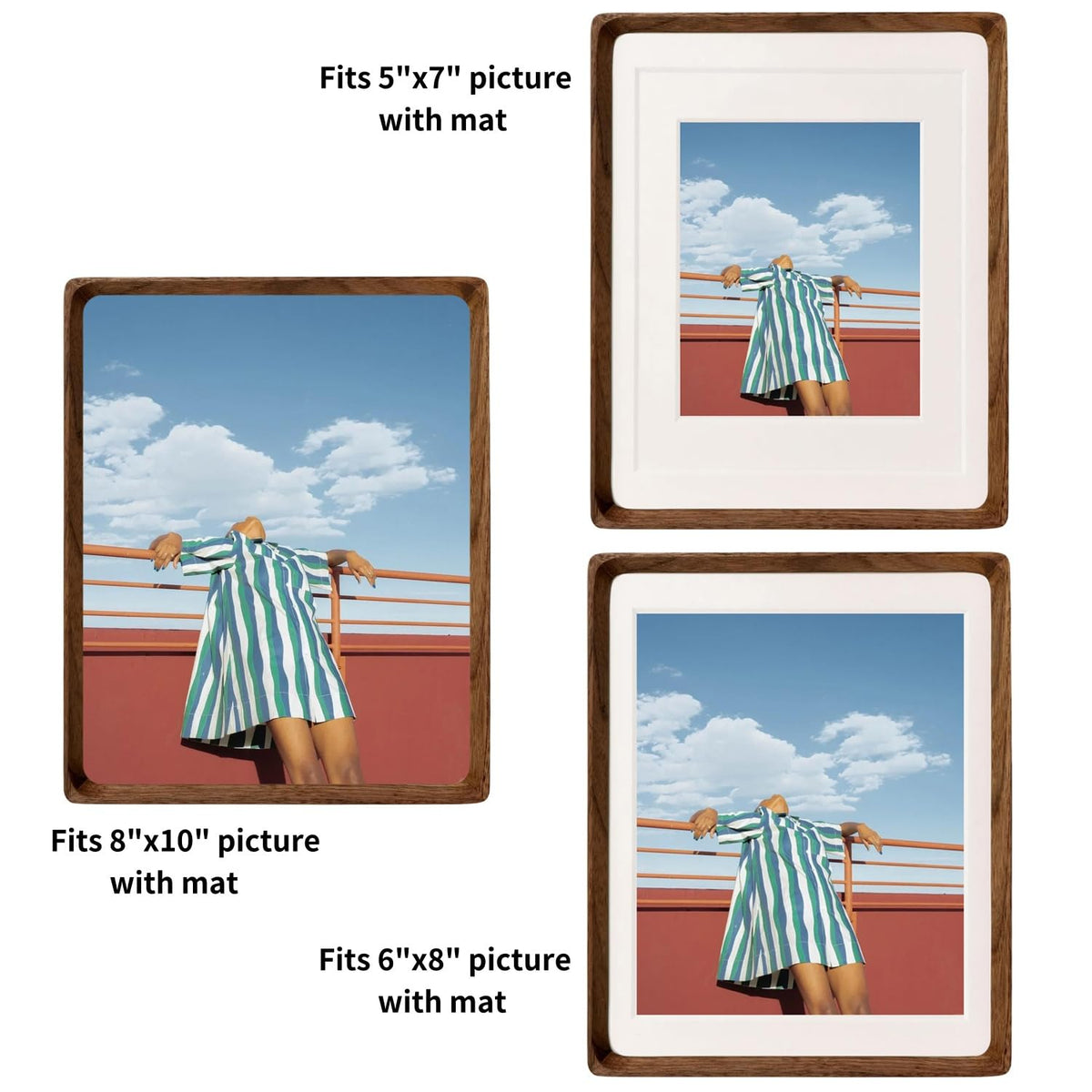 FLECHAZO pop-out backboard eases photo loading and changes.