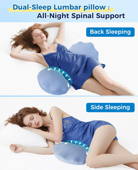 Fledano Lumbar Pillow lower-back-position helps soothe tension with targeted back support.