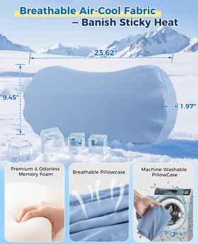 Fledano Lumbar Pillow-removable-washable-cover keeps pillow fresh between washes.