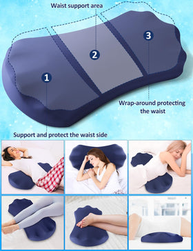 Fledano back sleep positioning with ergonomic design maintains comfort