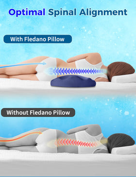 Fledano lumbar pillow side sleep use protects hips and posture