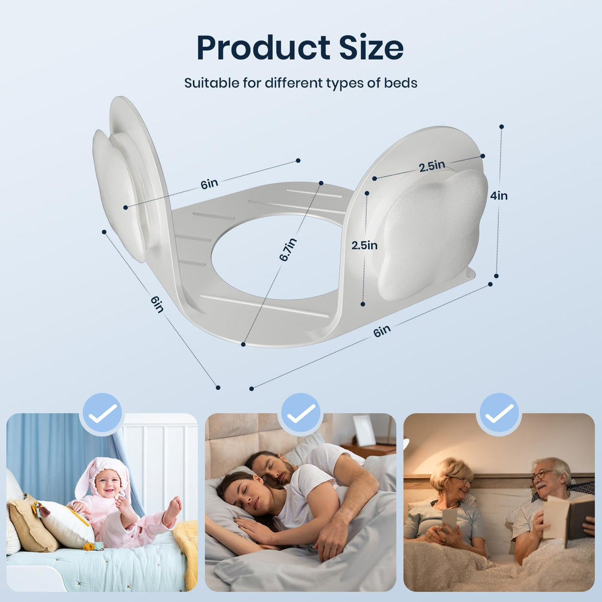 Flelano rotation-lock installation shown at bed corners for easy setup.