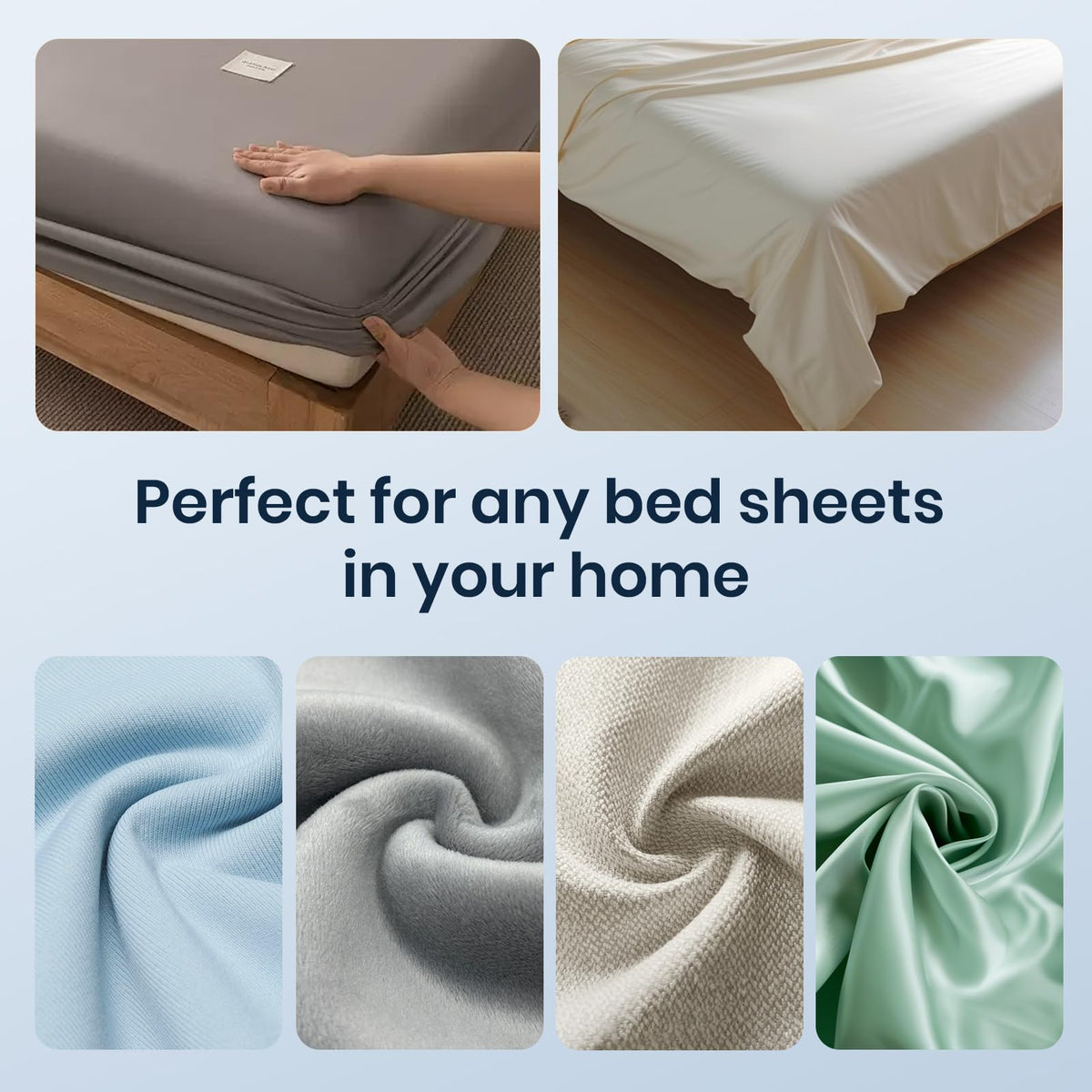 Flelano keeps sheets tight with minimal adjustments for a neat bed.