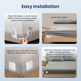 Flelano universal-fit design works from twin to king without snagging.
