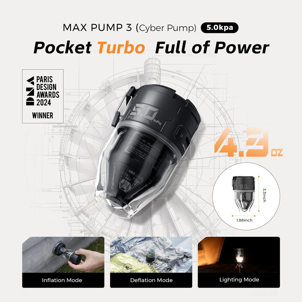 Award-winning FLEXTAILGEAR Max Pump 3 showcases precise engineering for outdoor use