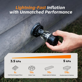 FLEXTAILGEAR Max Pump 3 camping light in action during night setup