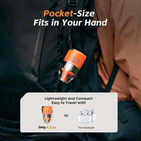 FLEXTAILGEAR Air Pump Max is ultra-lightweight with long-lasting battery for adventures.