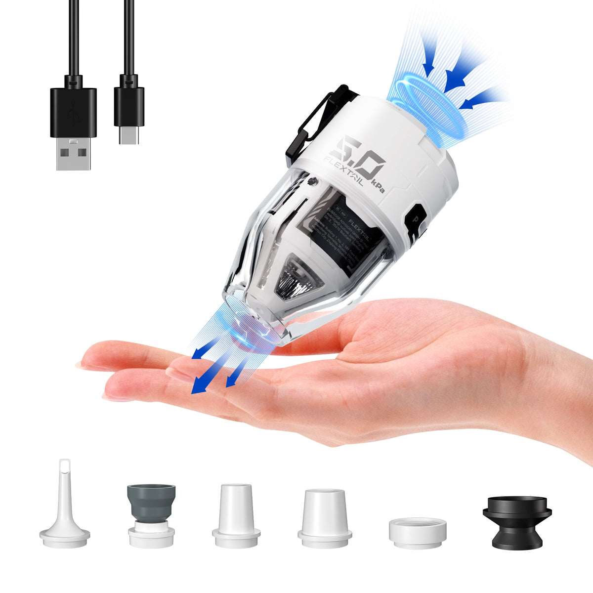 FLEXTAILGEAR Max Pump 3 with transparent design for outdoor inflatables.