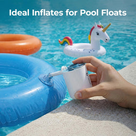 FLEXTAILGEAR Tiny Pump inflates pool floats and air mattresses with ease.