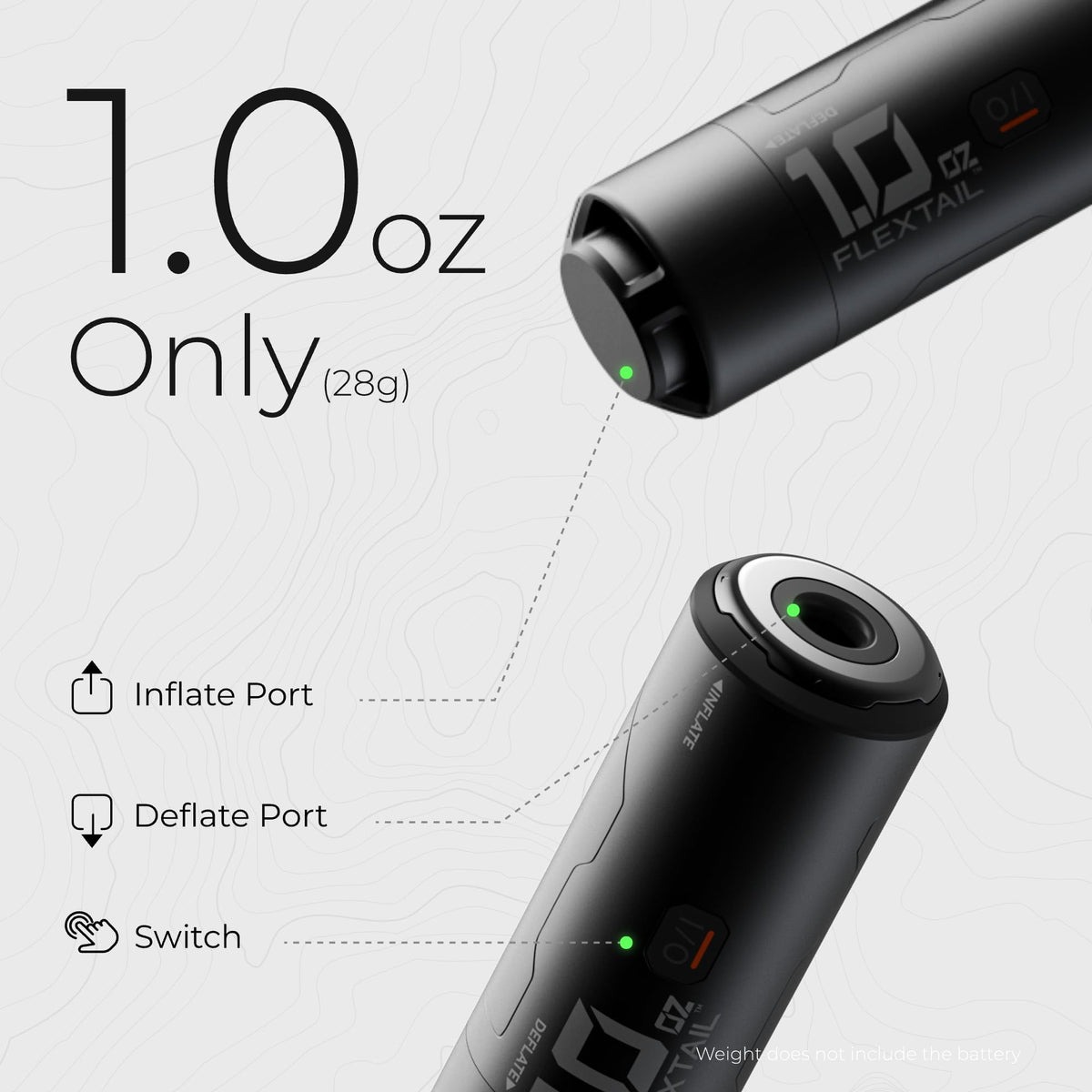 FLEXTAILGEAR Zero Pump 2 includes multiple nozzles for versatile inflatables