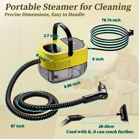 Flgocexs three-level handle enables precise steam control during cleaning