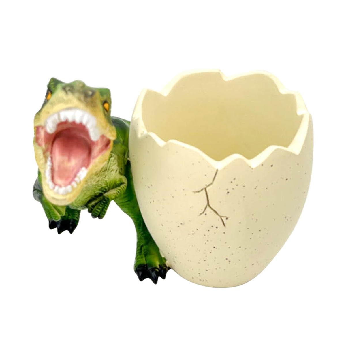 FlidRunest dinosaur toothpaste holder doubles as compact bath storage.