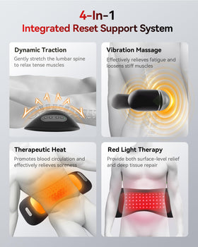 FliKEZE dual-chip red light panel targets back muscles with 650nm and 850nm therapy.