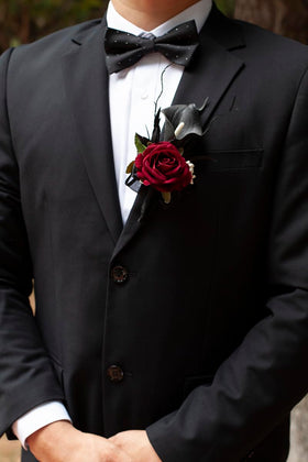 Floinla formal accessory set worn with suit and dress for elegance