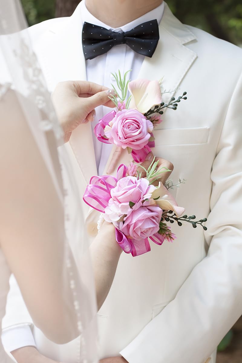 Floinla set fits brides, grooms, and guests for weddings, proms, and homecomings.