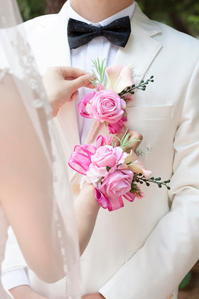 Floinla set fits brides, grooms, and guests for weddings, proms, and homecomings.