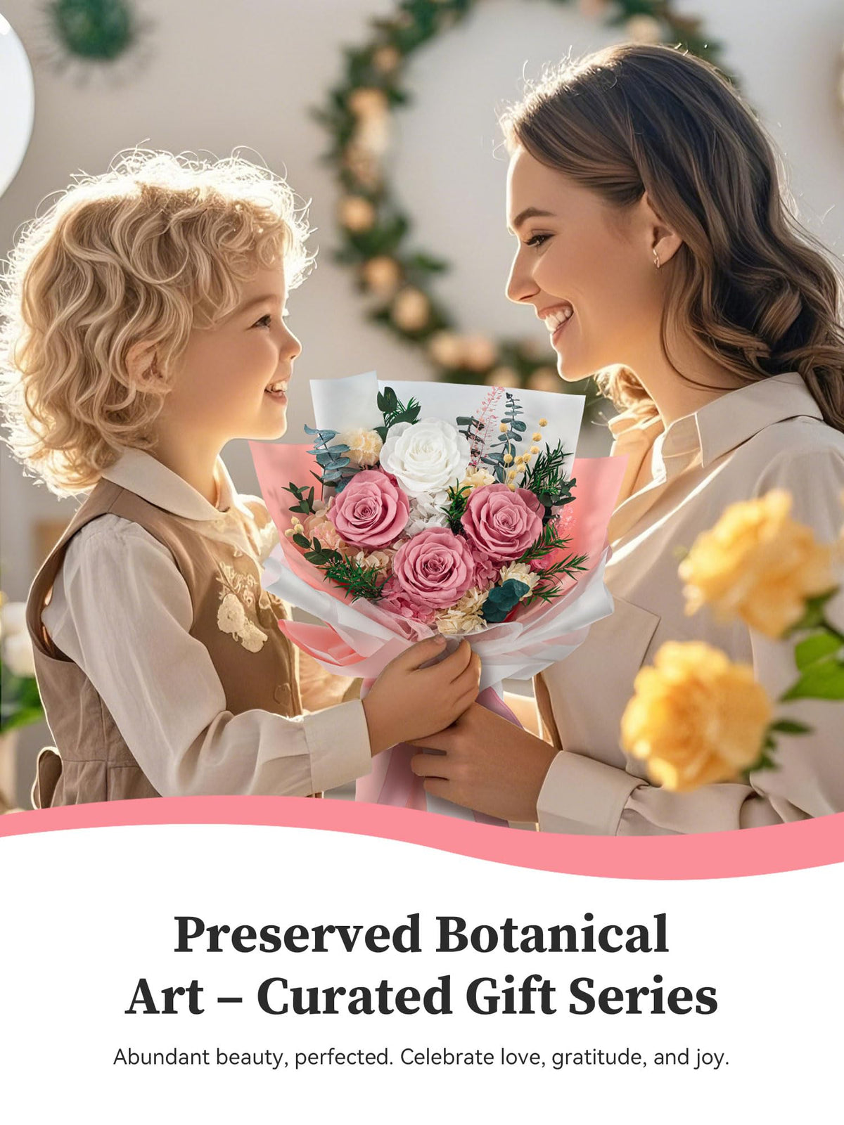 Flomoon Mother's Day gift bouquet preserves sentiment with lasting beauty