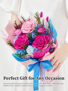 Flomoon preserved flower box packaging ideal for direct gifting.
