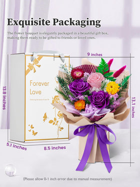 Flomoon preserved rose handmade bouquet showcases artisan design and lasting beauty.