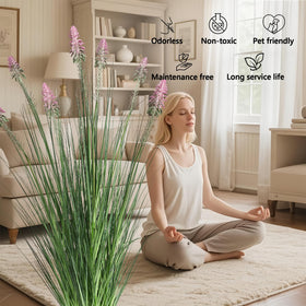 FloraFairy weighted PP pot keeps plant stable on any surface