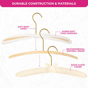 Luxurious Florida Brands hanger detail elevating closet aesthetics.