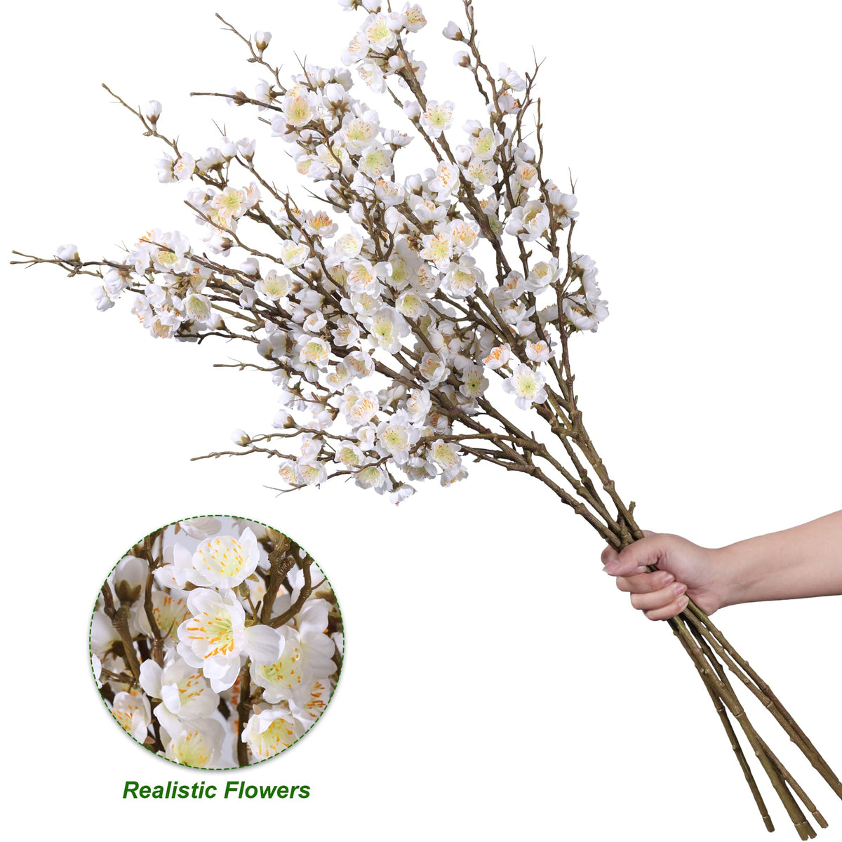 Florisso cherry blossom branches adding sophistication to an office lobby