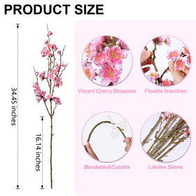 Florisso 34.45-inch cherry blossom branch ready for centerpiece design