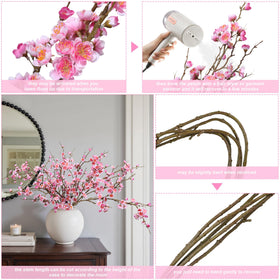 Florisso six-pack cherry blossom branches for versatile indoor decor