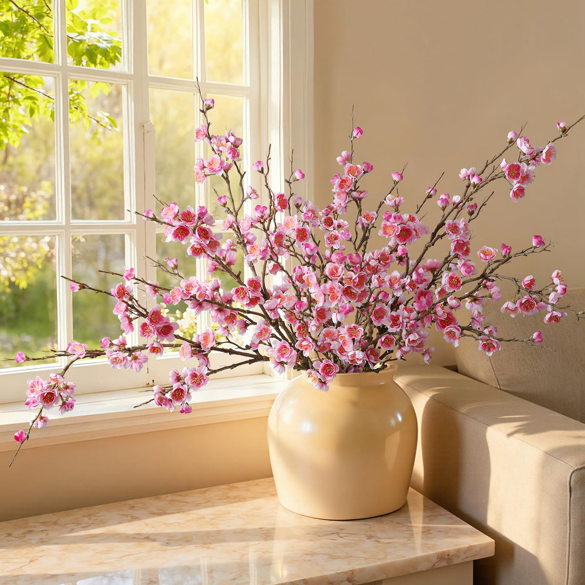 Florisso faux silk petals on iron-wire stems for flexible shaping