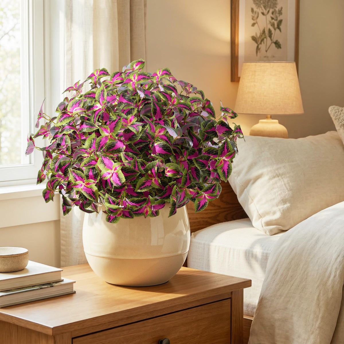 Florisso artificial coleus plants for planters and outdoor displays.