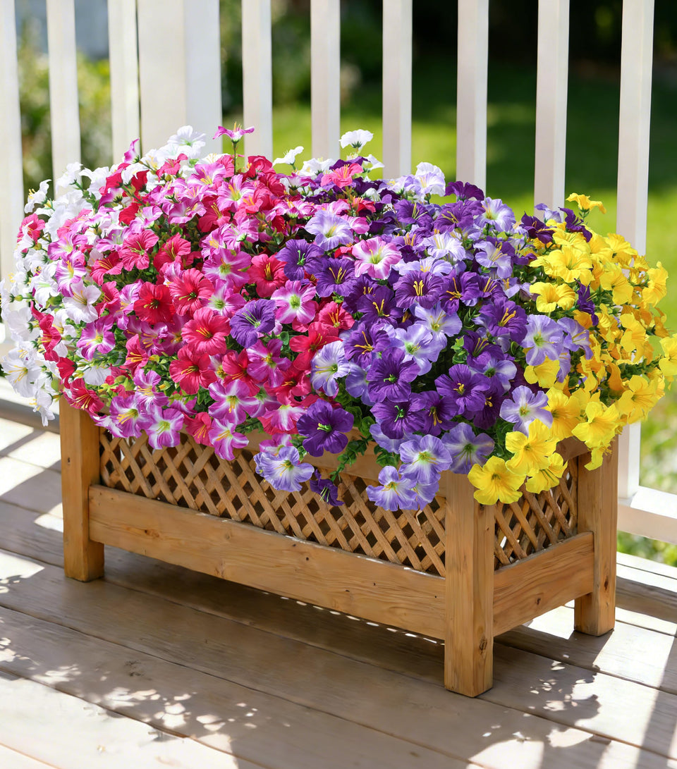 Florisso outdoor morning glory eucalyptus bundle for natural-looking yard decor.