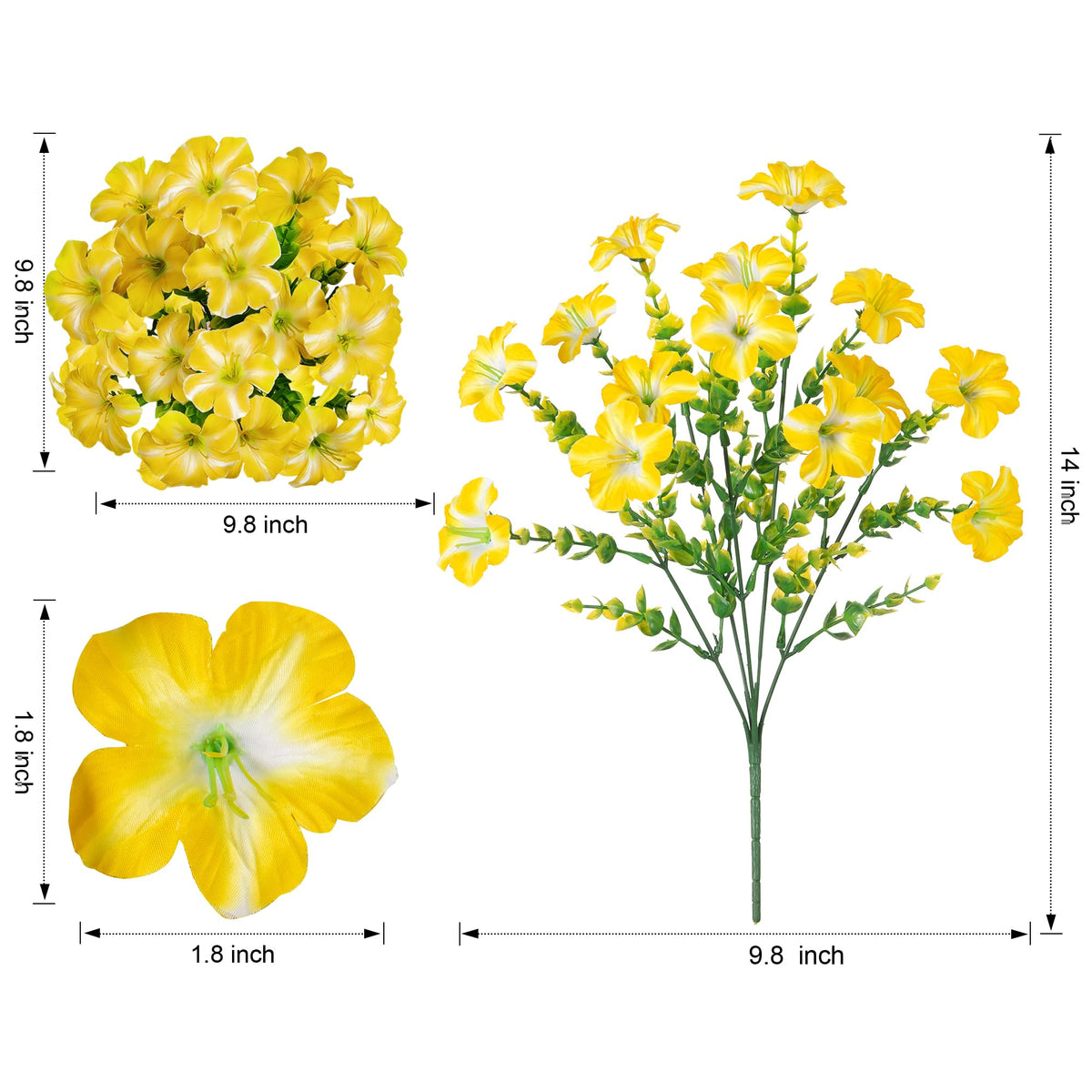 Florisso outdoor planter flowers add color with low maintenance