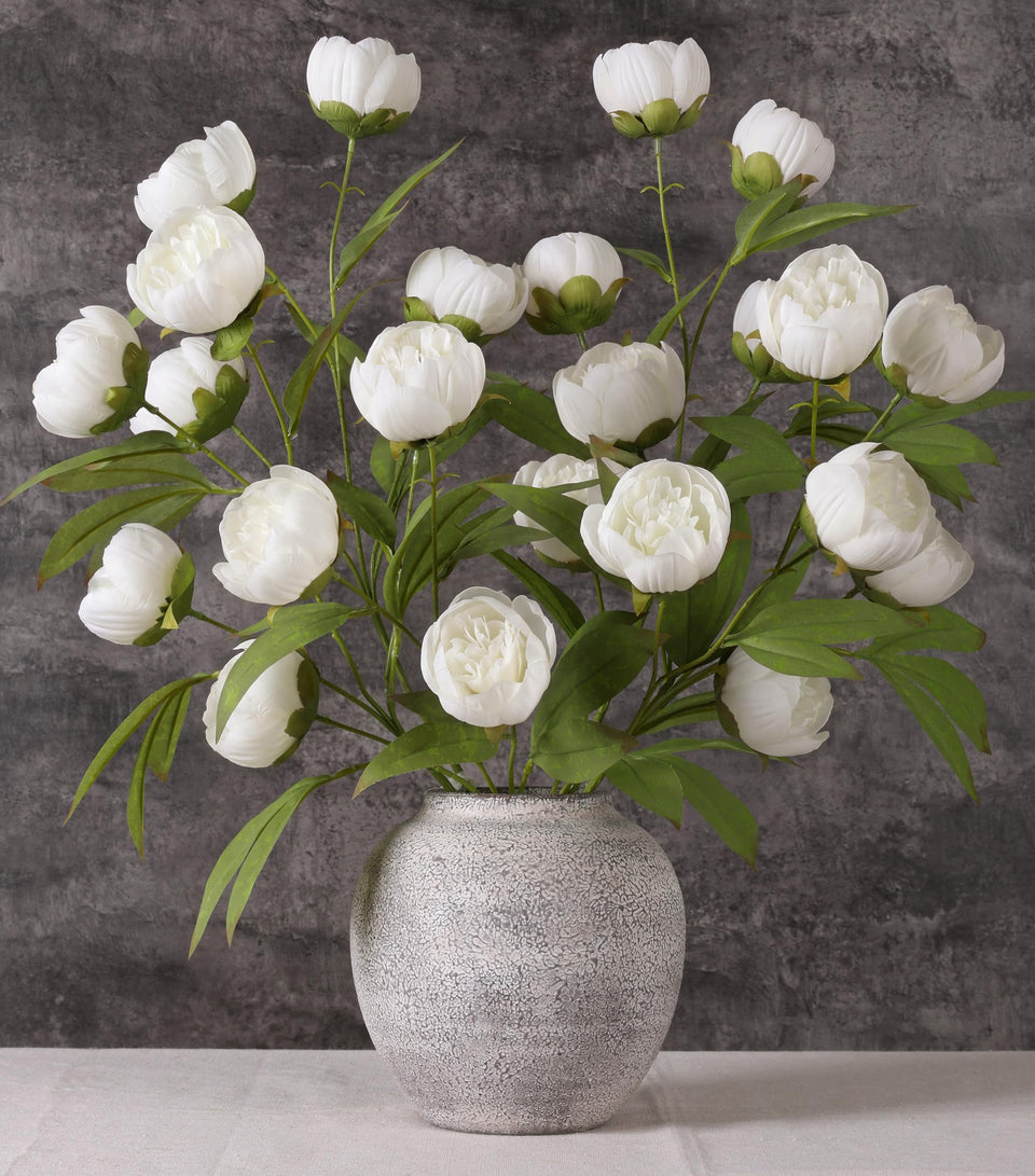 Florisso six-pack 27-inch peony branches for lush DIY bouquets.