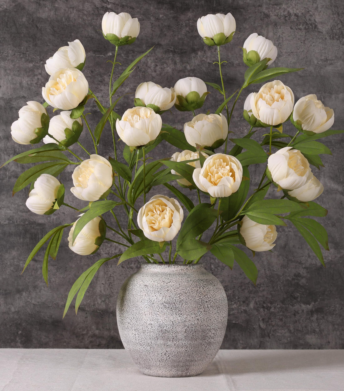 Florisso peony branch 27in for lush centerpieces