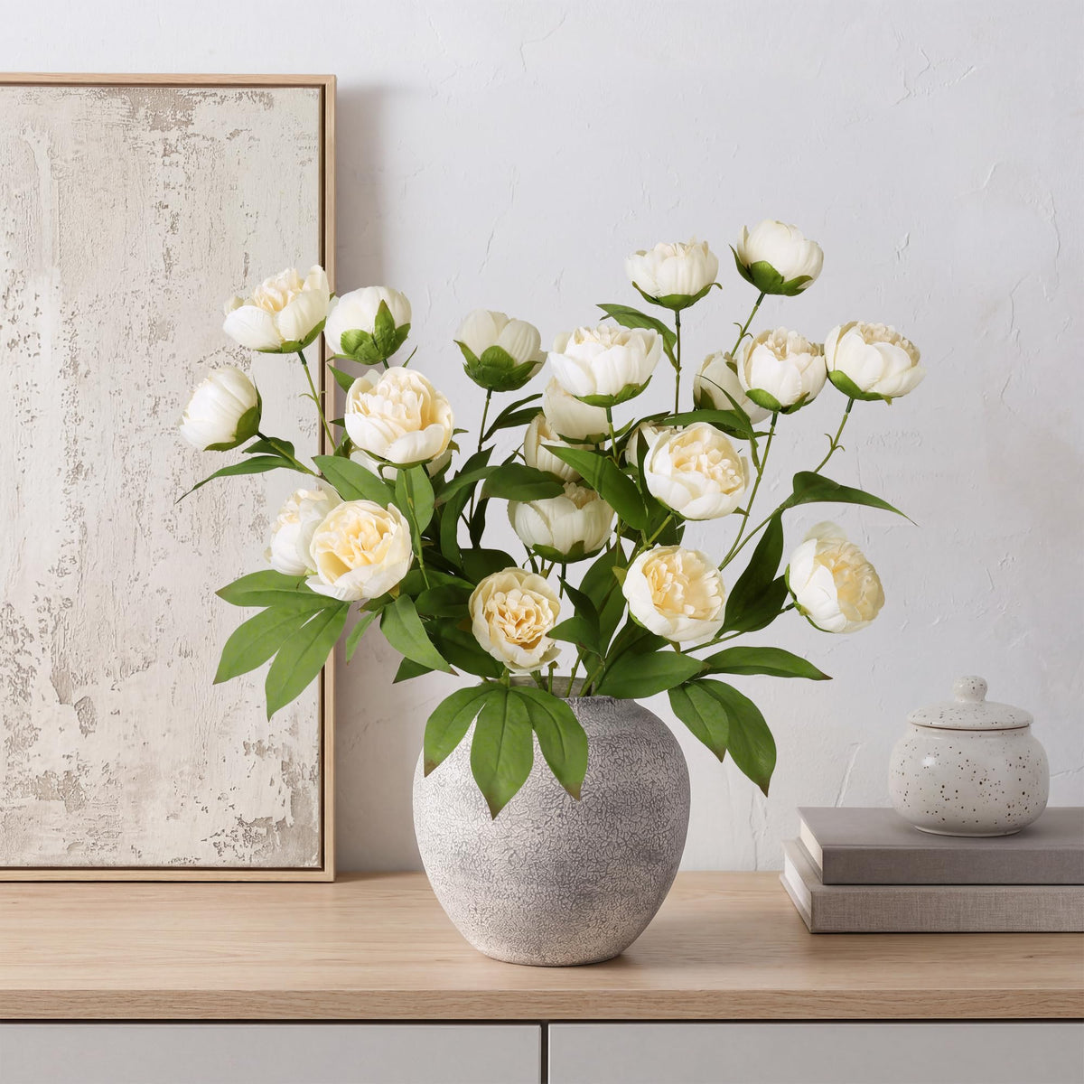 Florisso peony stem bendable design for custom arrangements