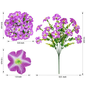 Florisso faux flowers for planters create elegant urn accents.