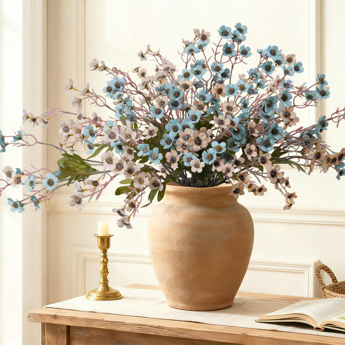Florisso realistic artificial flowers for a stylish table centerpiece