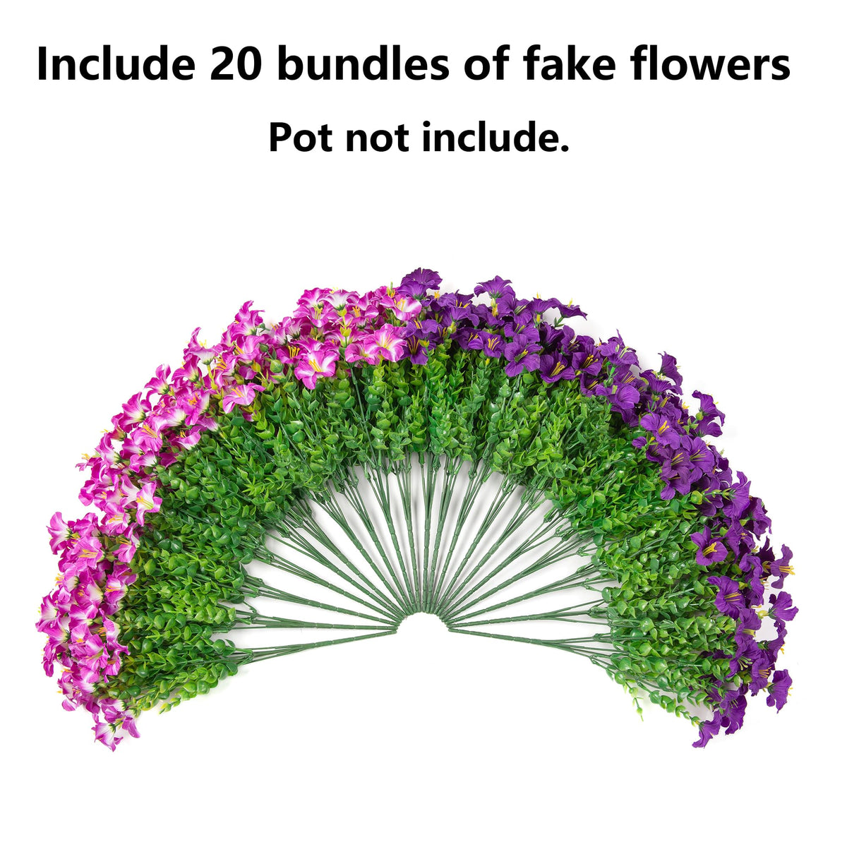 Florisso waterproof faux plants stay vivid in rain and humidity.