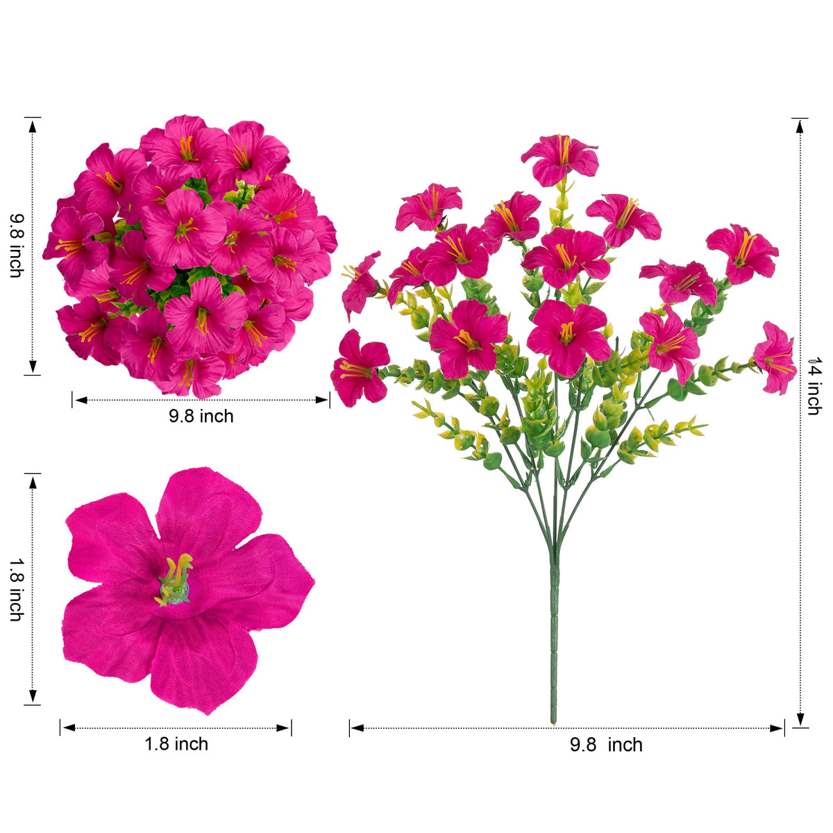 Florisso versatile outdoor accents fit planters, urns, and hanging baskets.