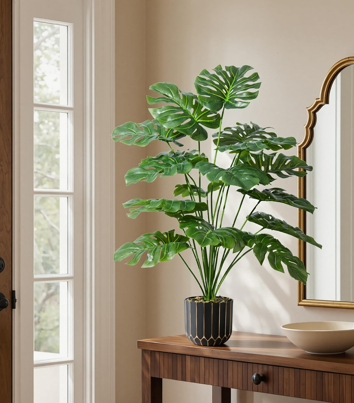 Florisso zero-maintenance monstera requires no watering or pruning.