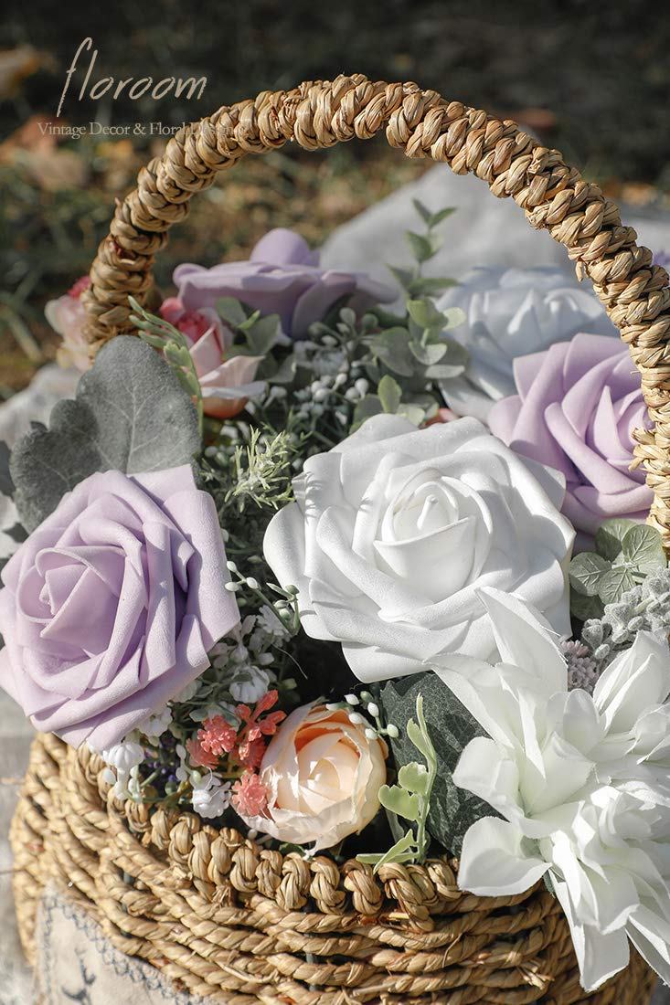 Floroom white foam roses for long-lasting centerpieces and decor