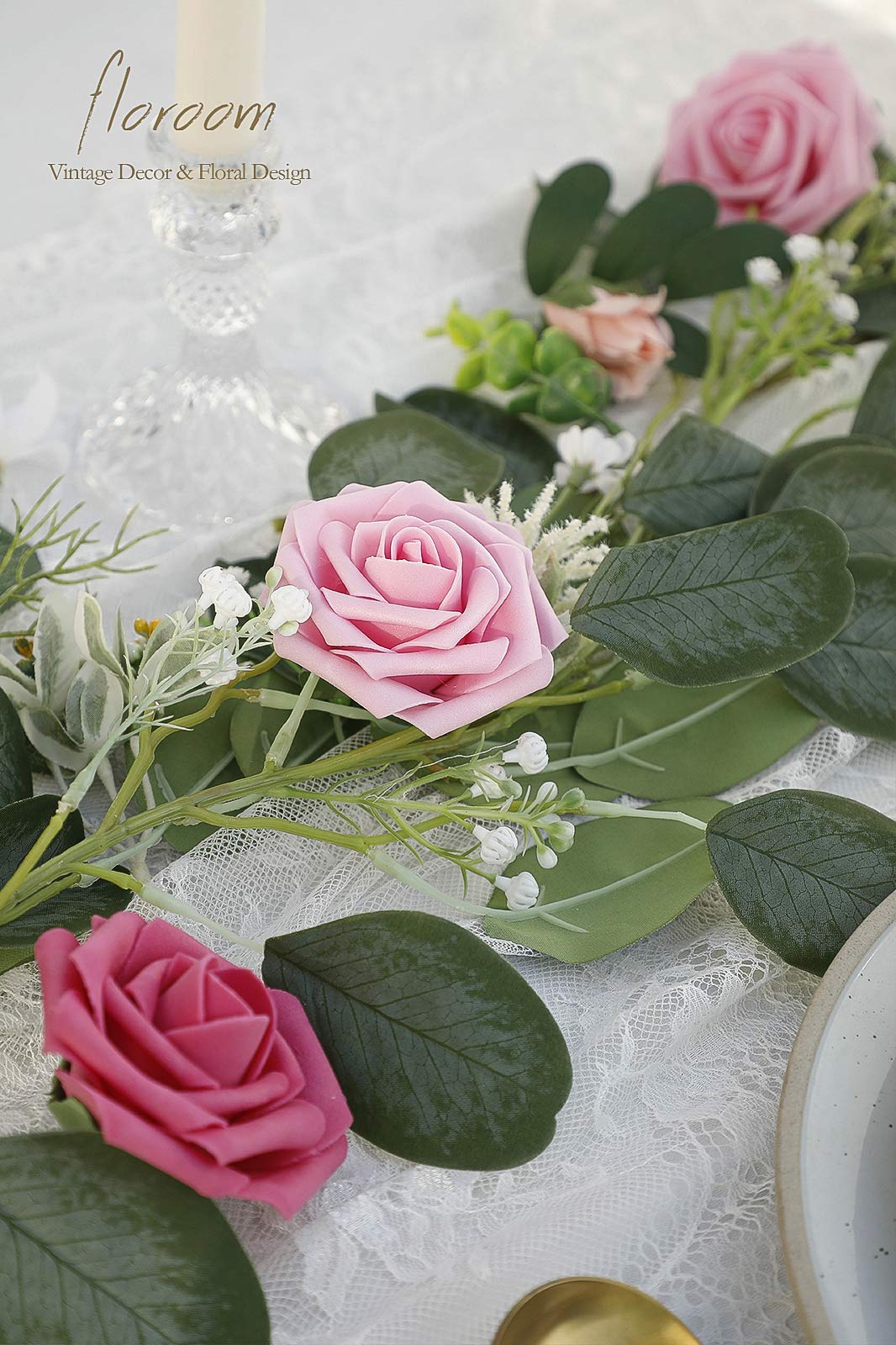 Floroom blends with wedding décor and party tables for elegant displays