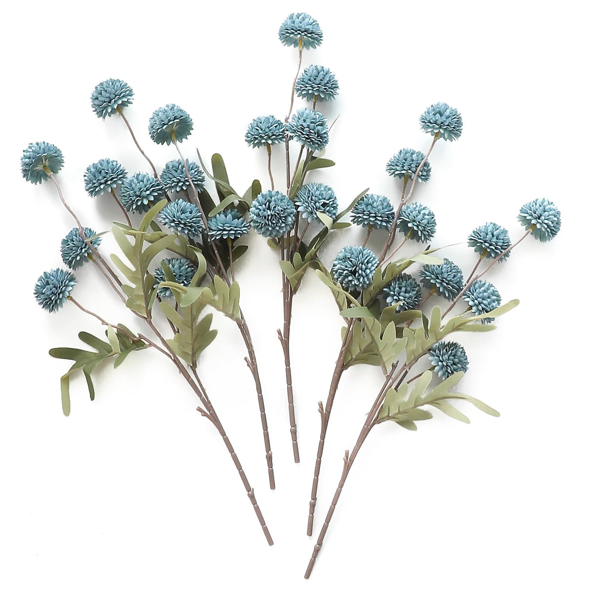 Floroom dusty blue mums mini chrysanthemums stems for versatile DIY bouquets and lasting wedding decor