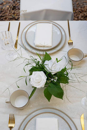 Floroom kissing-ball roses for refined ceremony accents