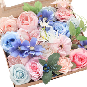 Floroom pink blush roses and peonies for bridal bouquets and table decor.